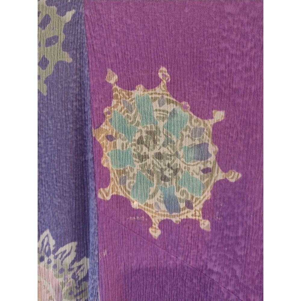 Oregon Spirit Purple Boho Tunic/Dress Asymmetrical Artsy Festival Fair Women L - Picture 3 of 7